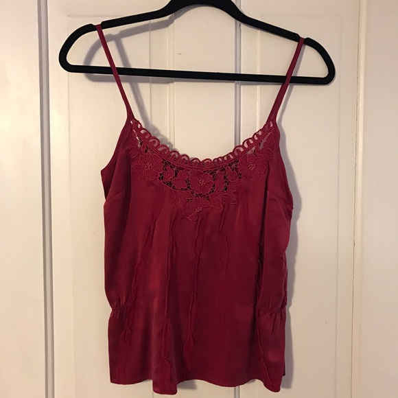 Deep red cami size 2 by brand Mint