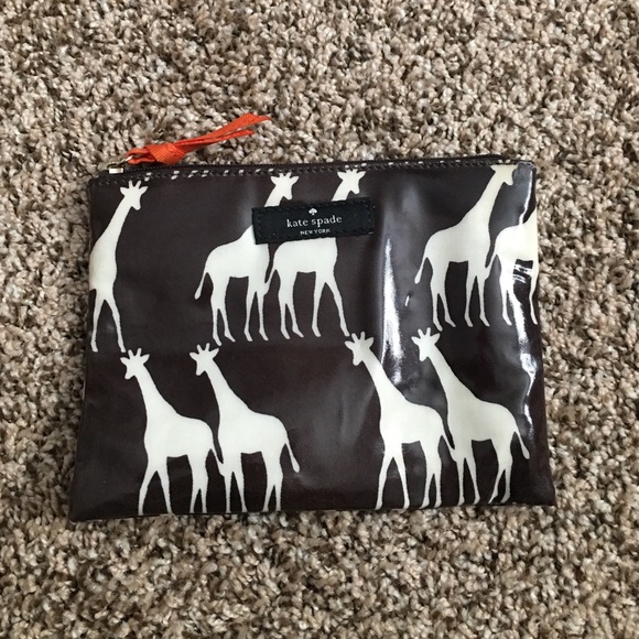 Kate Spade Giraffe Makeup Pouch
