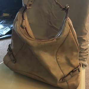 Liz Claiborne tan hobo handbag