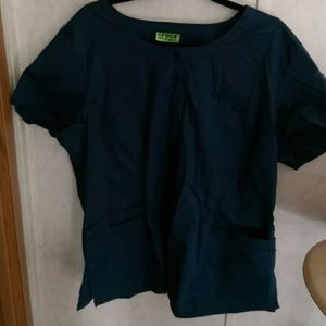 Crocs blue scrub top!!