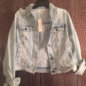 Stone washed jean jacket
