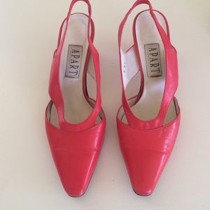 Red dress pumps
