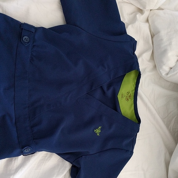 Med couture navy scrub top, size small - Picture 2 of 4