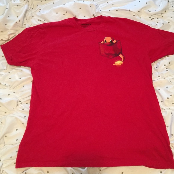 Charmander Teeturtle T-Shirt - Red - XL