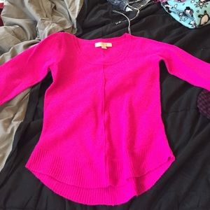 Hot pink long sleeves sweater from nicki Minaj