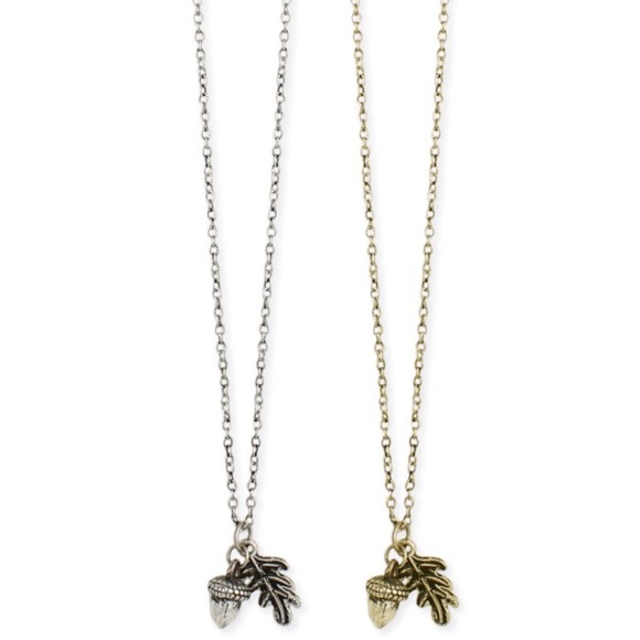 SALE Antiqued Gold Acorn Necklace by Zad