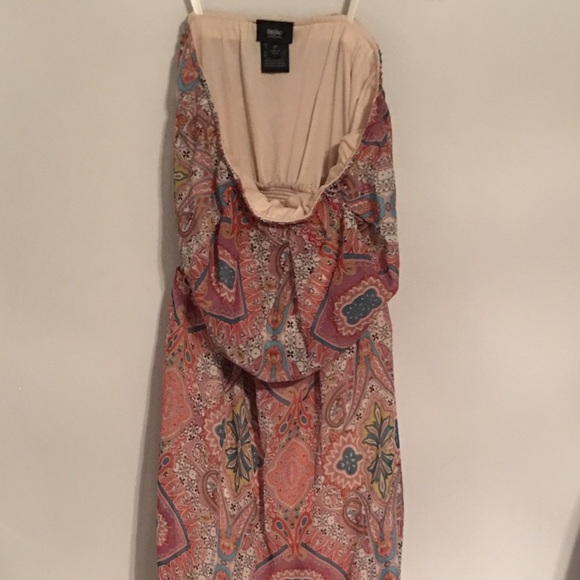Strapless maxi dress