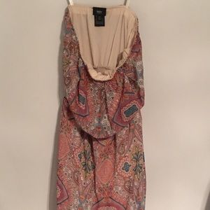 Strapless maxi dress