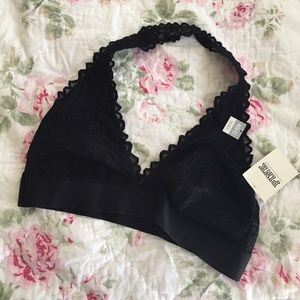 Black unlined bra