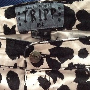 Punk Rock Cow Print Strait Leg Pants TRIPP size 15