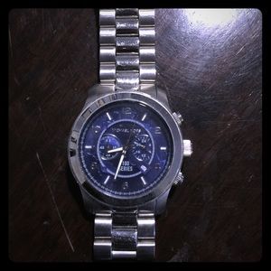Michael Kors big face watch with world map