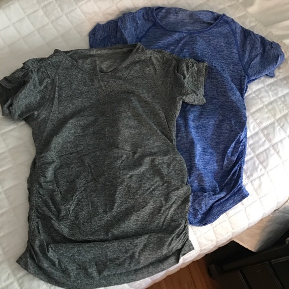 EEUC 2 Be Maternity workout tops; Size small/med