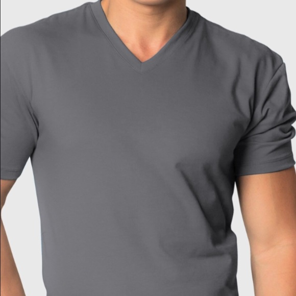 New Men's Fitted V-Neck  T-Shirt