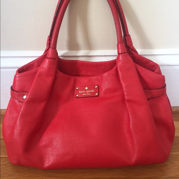 Kate Spade Stevie tote in Poppy (red)
