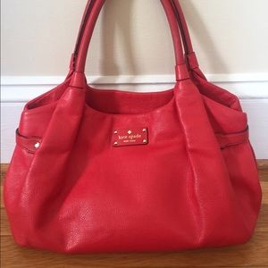 Kate Spade Stevie tote in Poppy (red)
