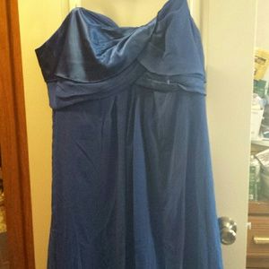 David's Bridal Blue Dress