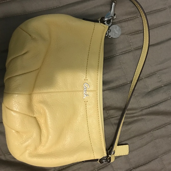 Coach yellow mini bag
