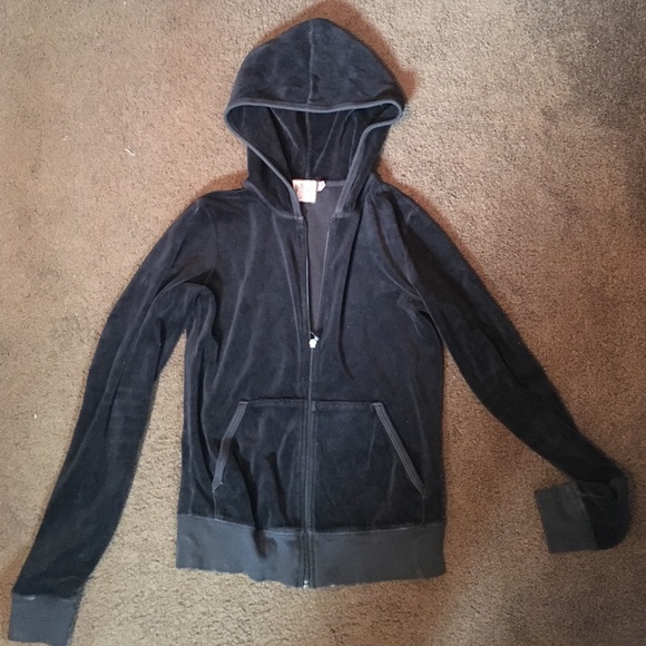 Black velour juicy jacket