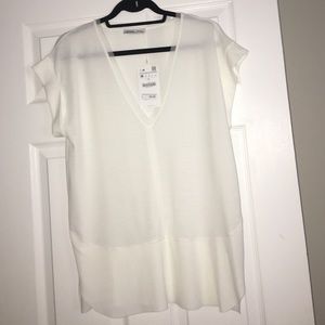Zara Short Sleeve Blouse.