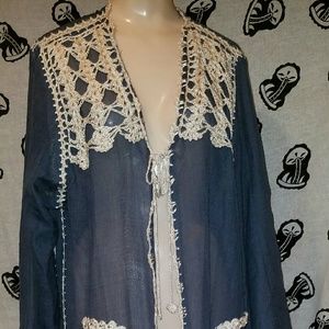 This BoHo Style Semi Sheer Maxi Duster