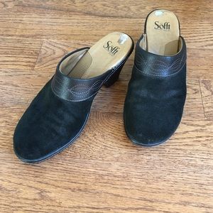 Genuine Suede Sofft Clogs