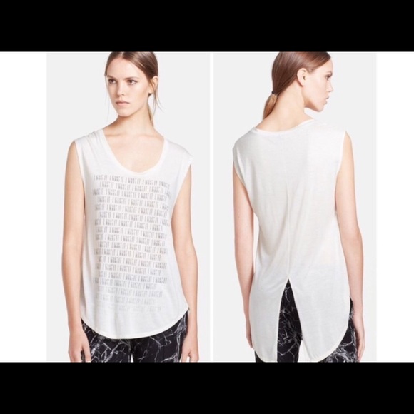 I WANT IT Haute Hippie Graphic Tank