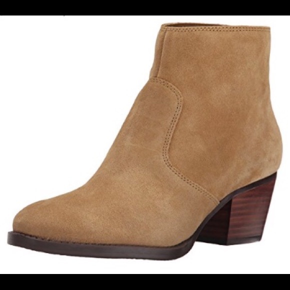 Nine West Bolt booties in Natural Suede (taupe)