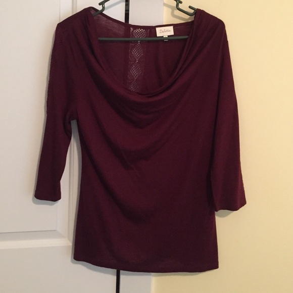 Beautiful wine colored blouse from Anthropologie
