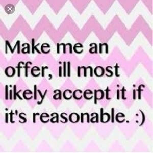 Happy and open to all offers