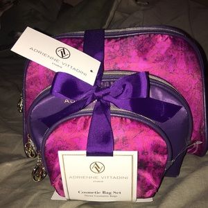 NWT Adrienne Vittadini Cosmetic Bag set!