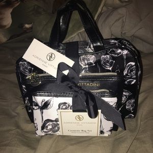 NWT Adrienne Vittadini cosmetic bag set!
