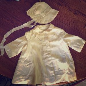 Baby Coat and Bonnet (Vintage & Handmade)