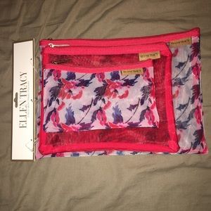 NWT Ellen Tracy Mesh Travel Pouches!