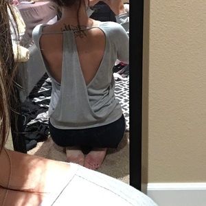 Grey long sleeve with cute back