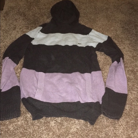 Lacoste hooded wool sweater size 34