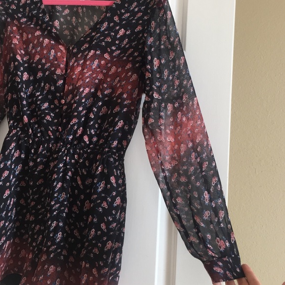 BCBG Generation Chiffon Romper - Picture 3 of 3