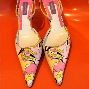 Emilio Pucci printed slingbacks size 36