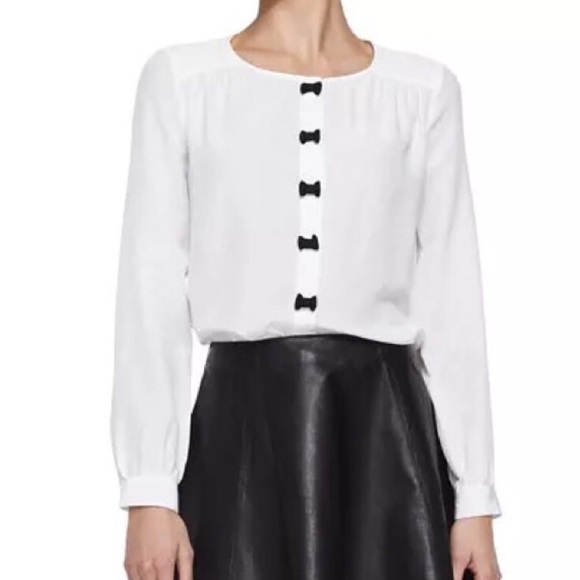 🎀 Kate Spade Bow Button Down Top 🎀