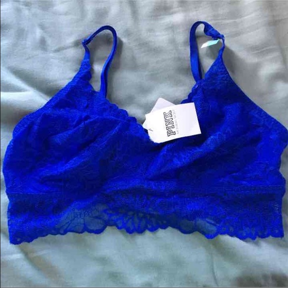 PINK blue bralette