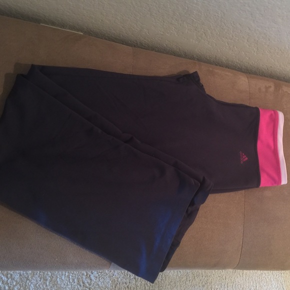 Adidas grey fitted yoga pant - Picture 1 of 4