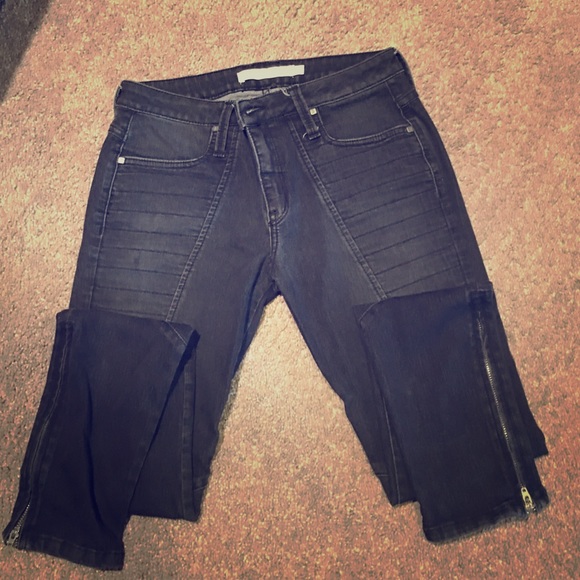 Frankie B zippered skinny jeans