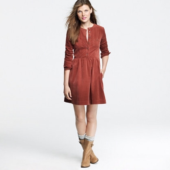 DONATED - J Crew Corduroy Shirt Dress