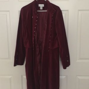 Gorgeous maroon long jacket
