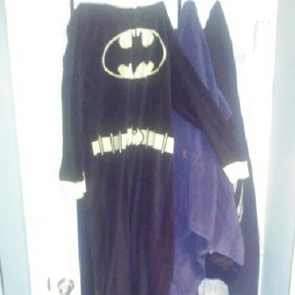 Batman onesie with removable cape