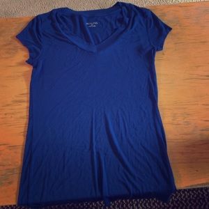 Blue V neck shirt! Size S-M!