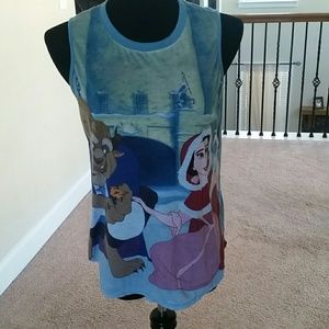 Beauty and the beast sleveless t
