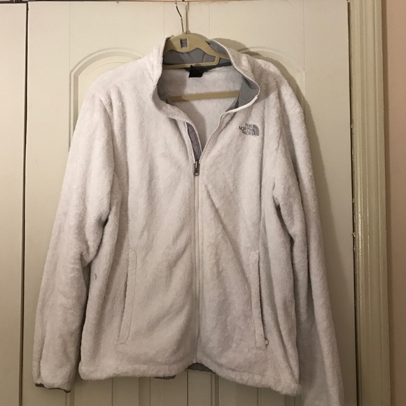 White fleece north face