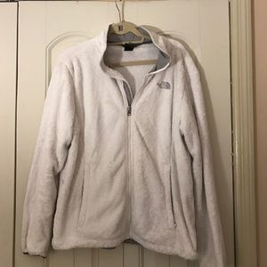 White fleece north face