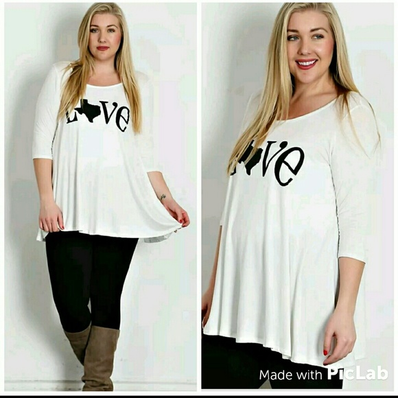 Tops - Plus Size Love Texas