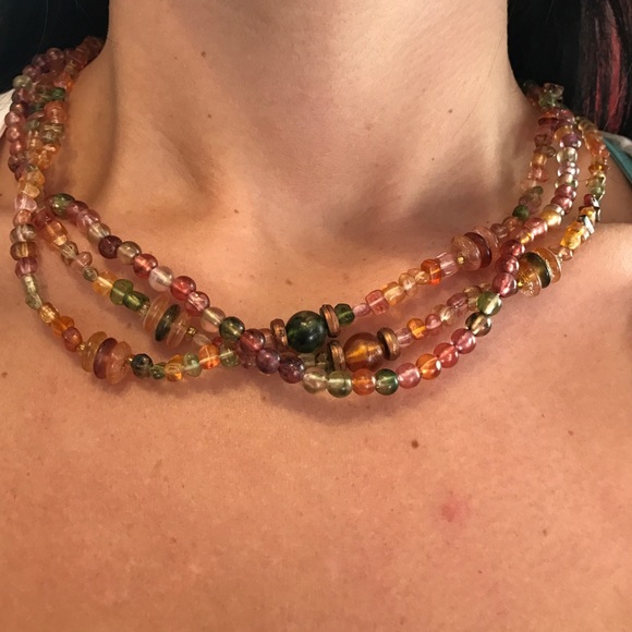 Layered beaded necklace